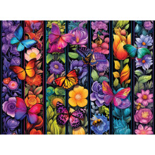 Buffalo Games  Blumen und Flyer  1000-teiliges Puzzle fr Erwachsene. Anspruchsvolles Puzzle, perfekt fr Spieleabende  fertige Gre 26,75 x 19,7