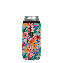Sok It Can Sok Sleeve para Cerveja & Refrigerante - Cobertura Neoprene Isolada (Floral Abstrato, 12oz)