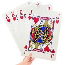 gagift world Jumbo Speelkaarten 8 x 11 inch Gigantische speelkaarten voor familiespelavond Extra grote casinofeestdecoratie voor volwassenen en kinde