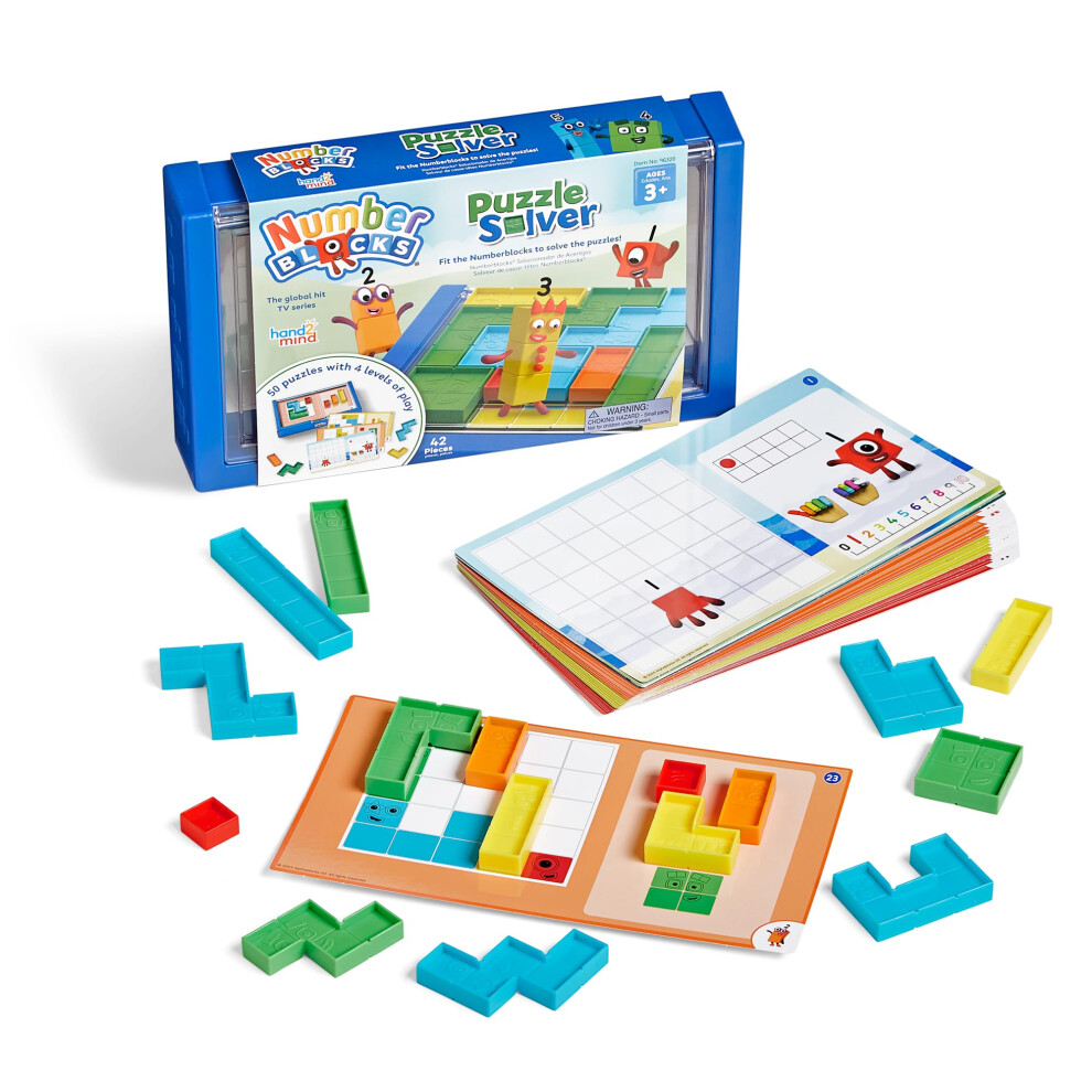 Photos - Educational Toy hand2mind Numberblocks Puzzle Solver Brain Teaser Puzzles for Kids Logic Puzzles for Kids Block Puzzle Games Math Toys Educa