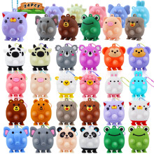 ChildFun 24 STUKS Feestartikelen voor kinderen 3D Dieren Pop Speelgoed Goodiebags Stuffers voor kinderen Pinata Stuffers Carnaval Prijzen Fidget Spee
