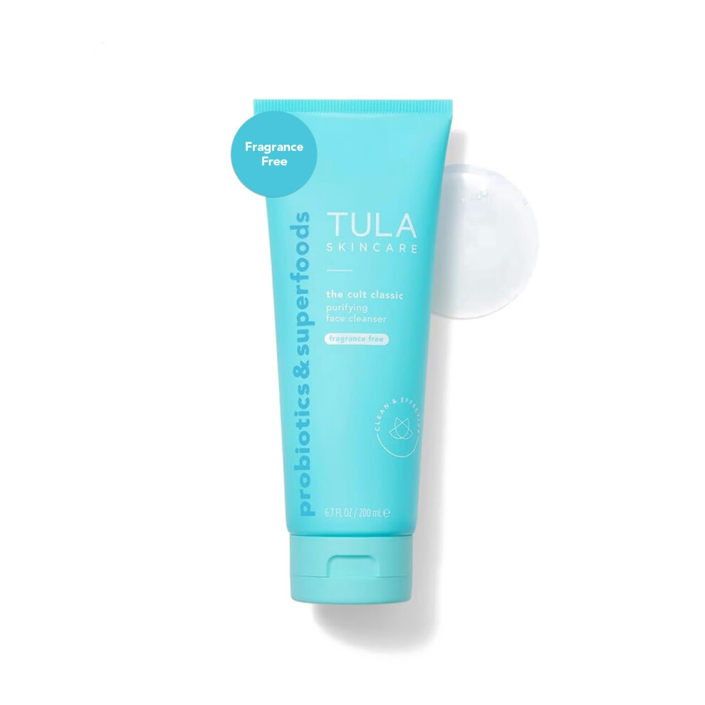 Photos - Facial / Body Cleansing Product Tula Skin Care Cult Classic Purifying Face Cleanser Fragrance Free - Supersize Gentle and Effective Face Wash Makeup Remover 