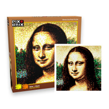 Pix Brix Pixel Art Puzzle Bricks - Mona Lisa 6 400 kusu - Patentovan barevn stavebn kostky k obnoven tohoto slavnho tisku Vytvrejte stavby bez