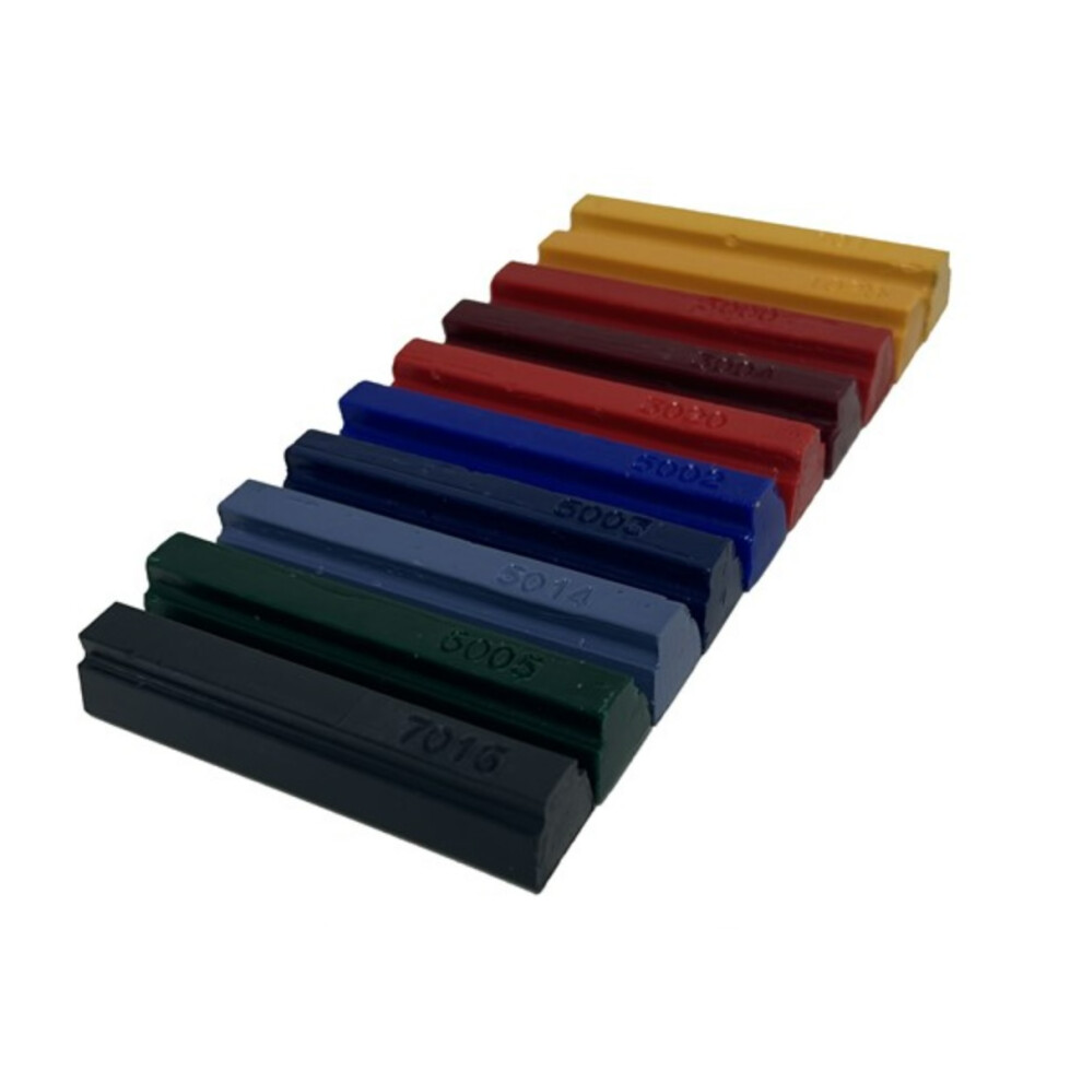(975 - Mixed Ral Colours) Konig Soft Wax Furniture Repair Filler Sticks Set 7427265793714