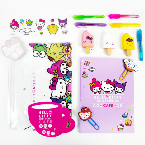 Hello Kitty Hello Kitty & Friends Καφετέρια Σετ Σταθερών, 22 Τεμάχια, Κουλ Σχολικά Είδη 1