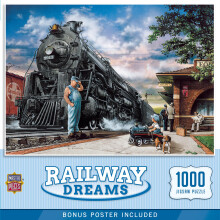 MasterPieces - 1000 stukjes puzzel Railway Dreams Leuk voor volwassenen Familie Kinderen Matte afwerking 19,25"" x 26,75""""