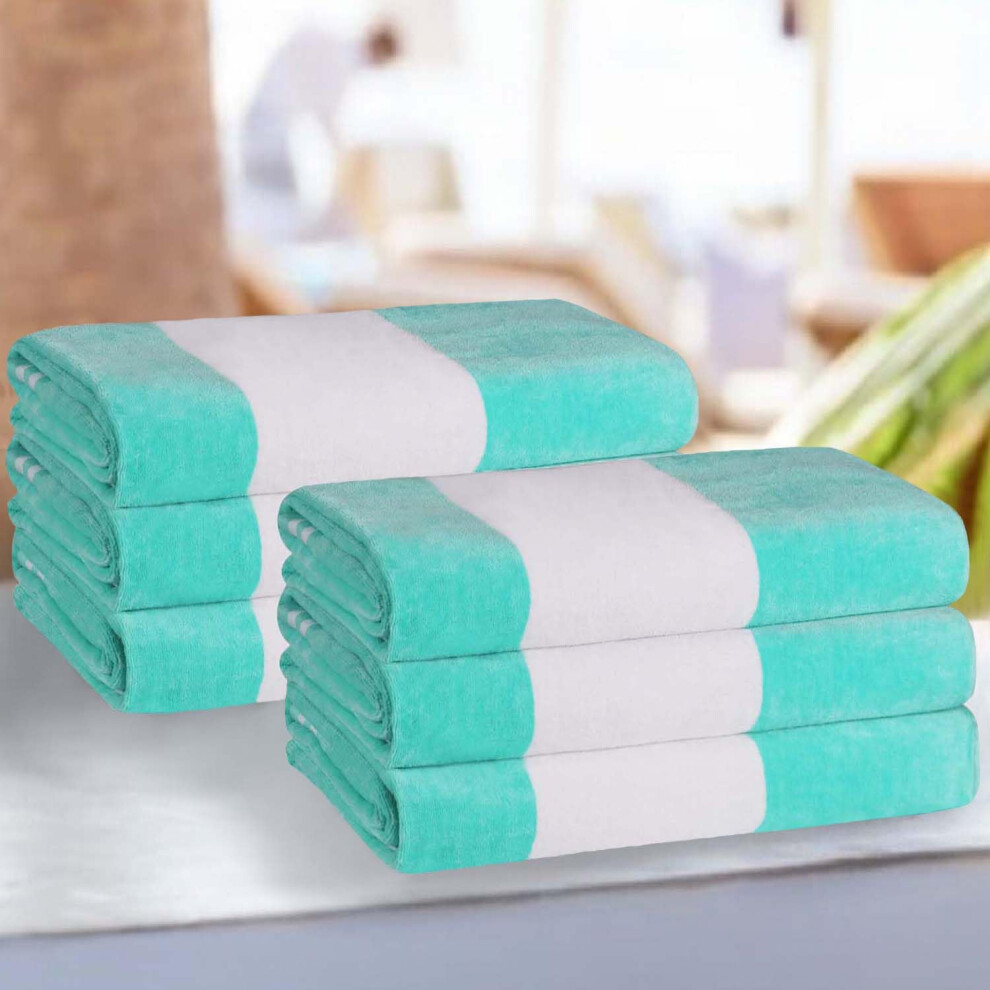 Superior Cotton Striped Beach Towels  Colorful Towels for Adult  Kid  Pool  Swimming  Sand  Travel  Large Oversized  Absorbent  Fast Drying  Bath Basi-image-OPC-PFSV6GM-NEW