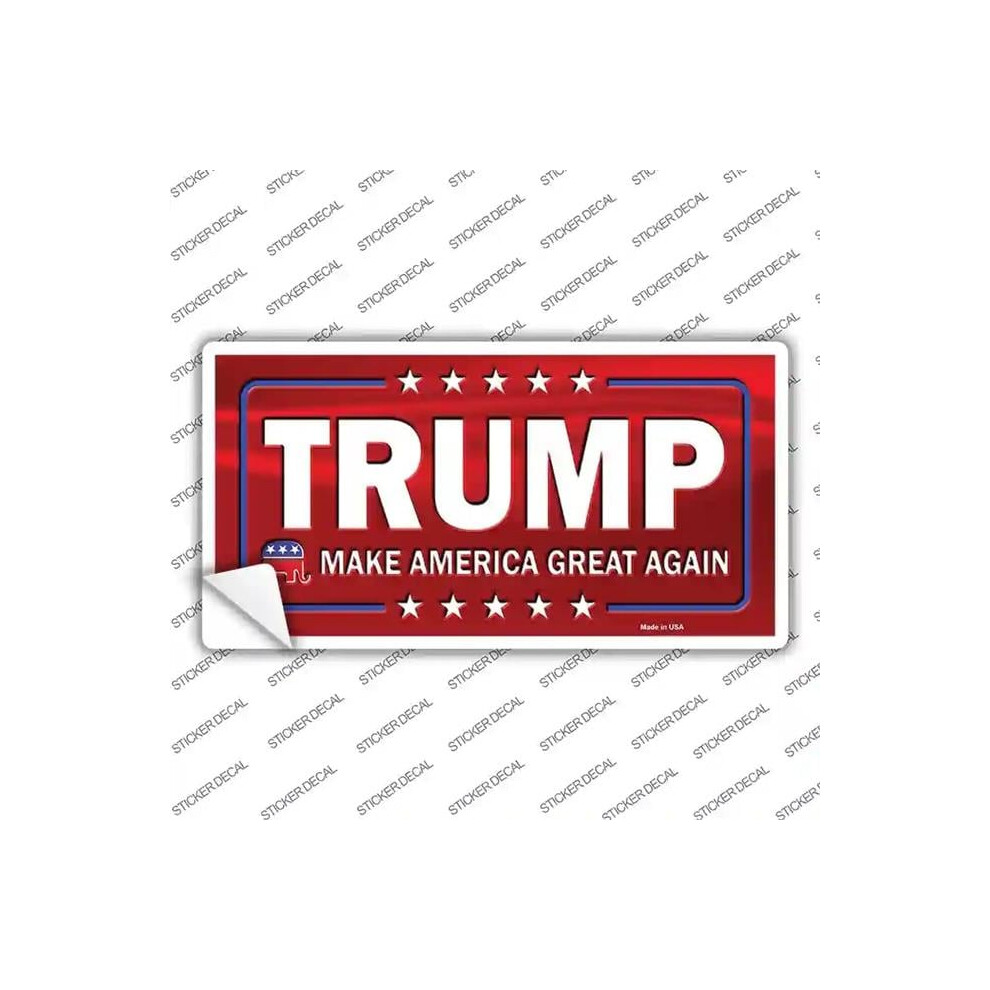 Smart Blonde Lp-9341S-Xl Trump Maga Novelty Sticker Decal - Extra Large 792636325243