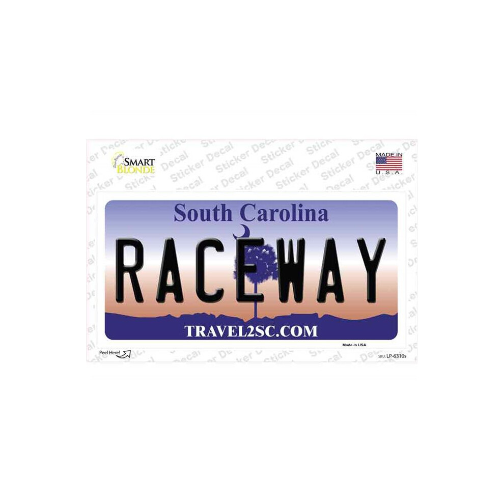 Smart Blonde Lp-6310S-M Raceway South Carolina Novelty Sticker Decal - Medium 792636322730