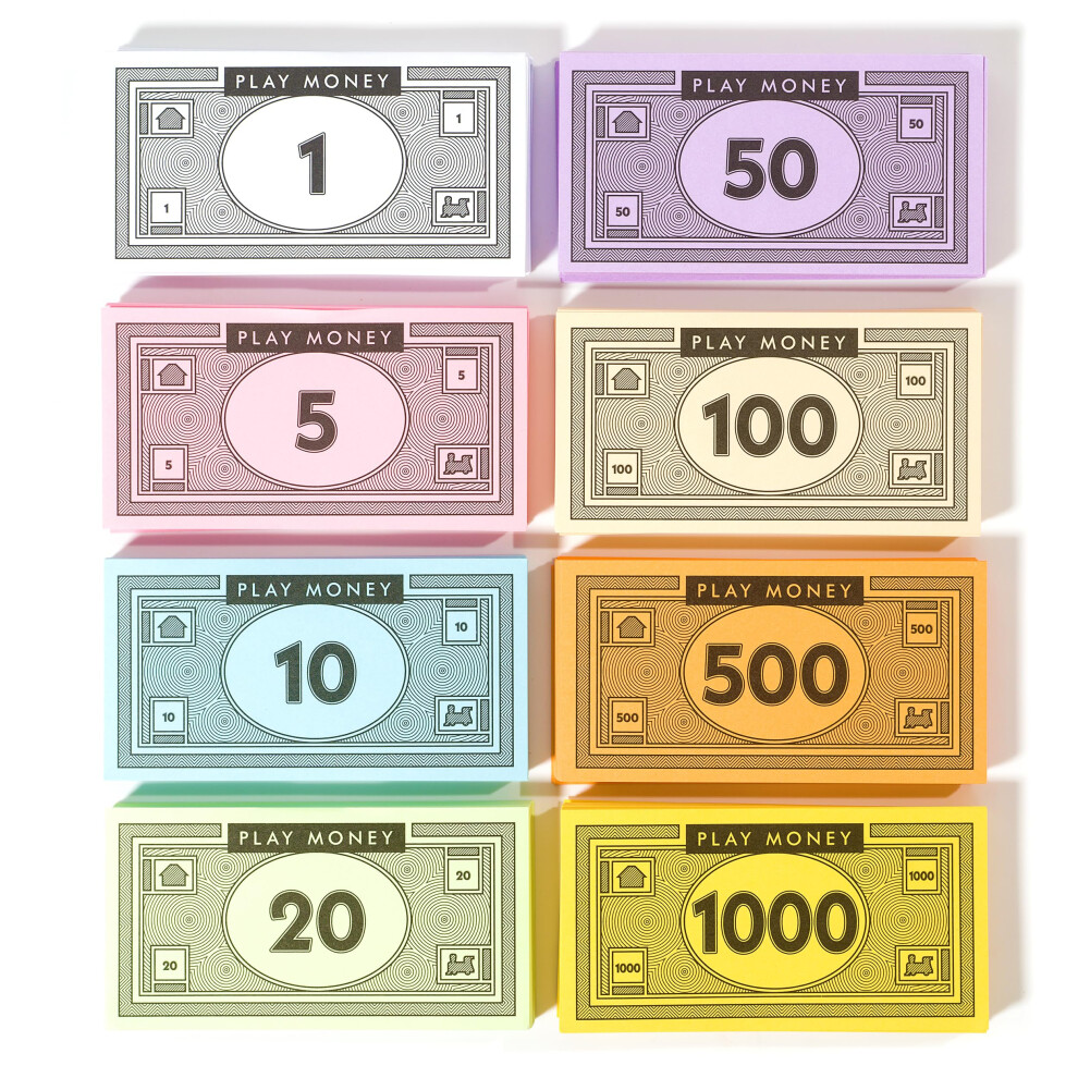 Photos - Role Playing Toy Opoly Play Money - 720Pcs Board Game Replacement Money - 90 of Each Bill in 8 Denominations - $1 5 10 20 50 100 500 & $1000