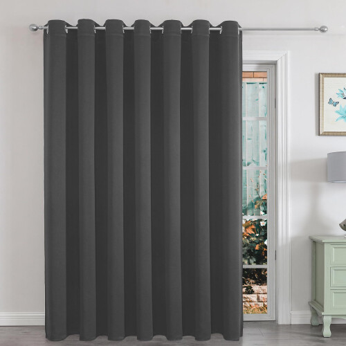 LEMOMO - Tende oscuranti 100% bianche con rivestimento nero, 100 x 150 cm, set di 2 pannelli termici isolanti per camera da letto