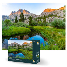 Theo's Puzzles Beautiful Mountain and Lake Puzzle 1000 Piece Puzzle for Adults - Stunning Scenic Photo Turned into Engaging Puzzles for Adults 10