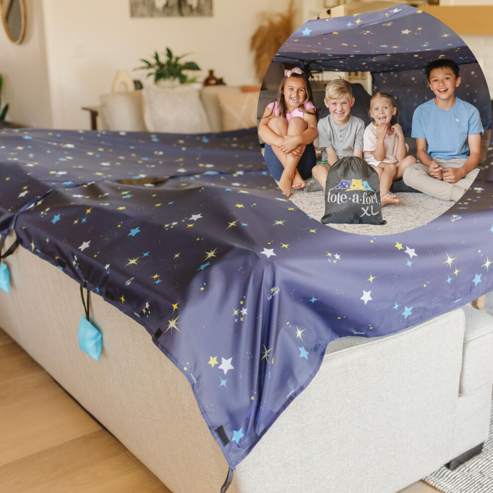 Tote a Fort Starry XL Blanket Fort Building Kit for Kids  4 Blanket TOTEAFORT Toy  Make a Portable Playhouse  Play Tent Boy and Girl Indoor Outdoor Bu-image-OPC-PGBTMP2-NEW