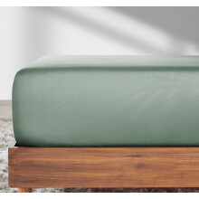 Lençóis Ajustados Twin da California Design Den, Algodão 100%, Profundidade Grande, 1 Pc