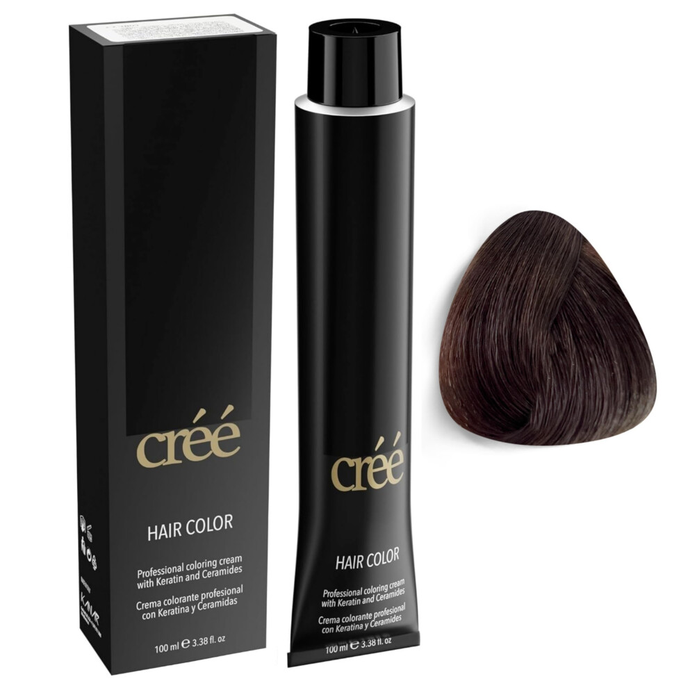 Cr? Dark Cree Professional Permanent Hair Color 100Ml - 3.4 Fl.oz. (Ice Chesnut Blond 6.91)