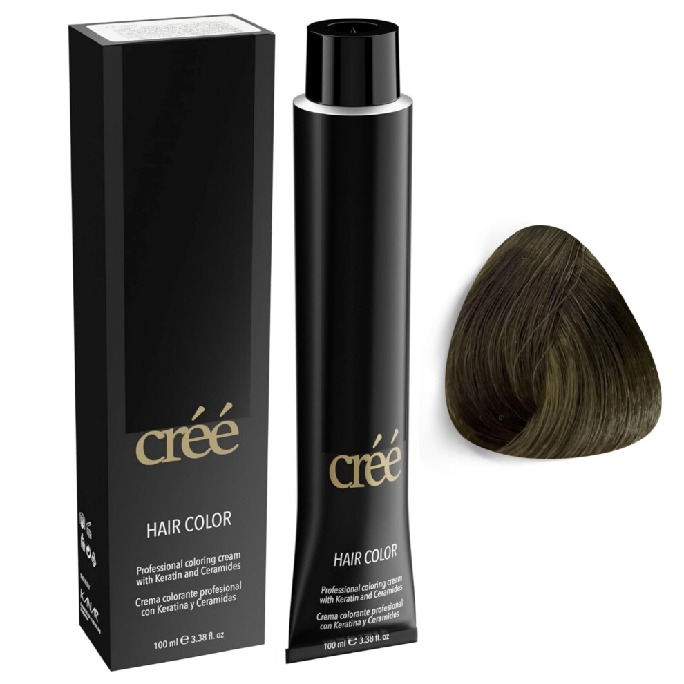 Cr? Cree Professional Permanent Hair Color 100Ml - 3.4 Fl.oz. (Mat Blond 7.17)