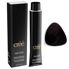 Cree Professionele permanente haarkleuring 100 ml - 3.4 fl.oz. (Zeer donkerbruin 2)
