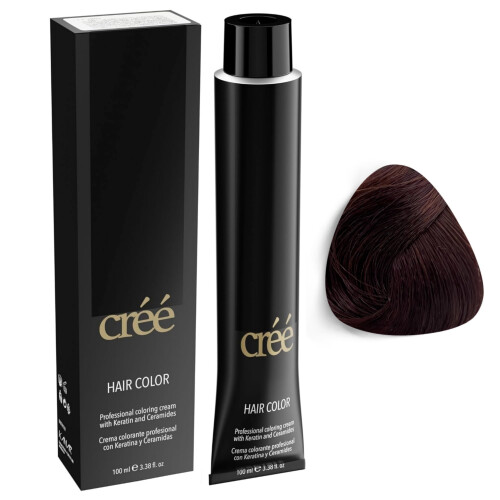 Cree Professionele permanente haarkleuring 100 ml - 3.4 fl.oz. (Koperbruin 4,4)