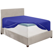 Hearth & Harbor Extra Deep Pocket Full Fitted Sheet Royal Blue Full Size Fitted Sheet Only 1800 Microfiber Fitted Bed Sheet Ultra Soft Full Bed Fi