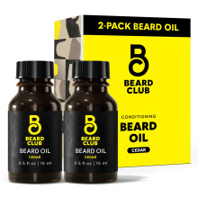 Óleo de Barba Premium de Cedro Beard Club - Óleos Naturais de Rícino e Amêndoa