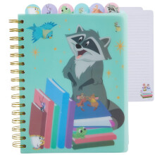 Quaderno con rilegatura a spirale Innovative Designs Disney Princess, 144 pagine a righe, 8 x 7 pollici, verde chiaro, personaggi del film Disney