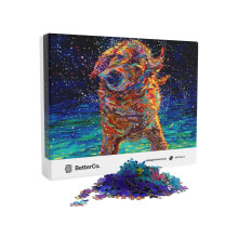 Midnight Swim Puzzle Kutya 1000 darab Hvd ki magad 1000 darabos rejtvnyekkel felnotteknek, tiniknek s gyerekeknek