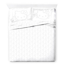 Jay Franco Hello Kitty Zodiac and Stars teljes mretu lepedokszlet - Szuperpuha 4 rszes gynemukszlet - Mikroszlas lepedok megfordthat prnahuz