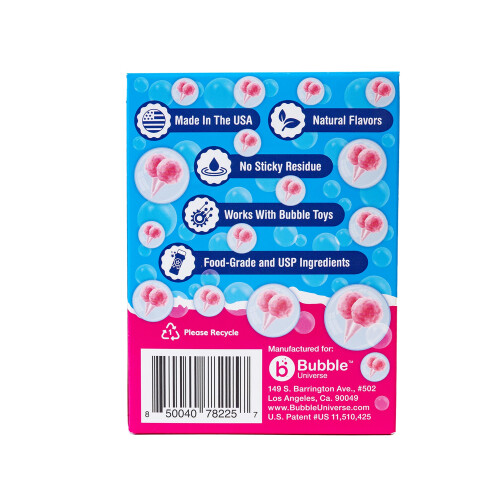 BubbleLick Algodão Doce Carnaval (2,5 Fl Oz, 4-Pack), Bolhas Comestíveis para Crianças e Cães - Sabor Natural 1