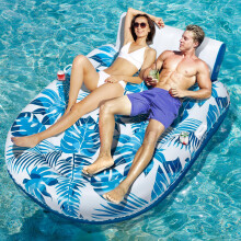 JCLEAL Pool Floats Erwachsene 2 Personen Aufblasbare Brunungspoolliege Extra groe Flussfle Hochleistungs-Wasserfloaties Stuhl Lounge Liegestuhl m