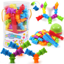 UNIQUE KIDS Gioco impilabile per contare e abbinare topi con tazze di smistamento - Giocattolo educativo Montessori per la classificazione dei co
