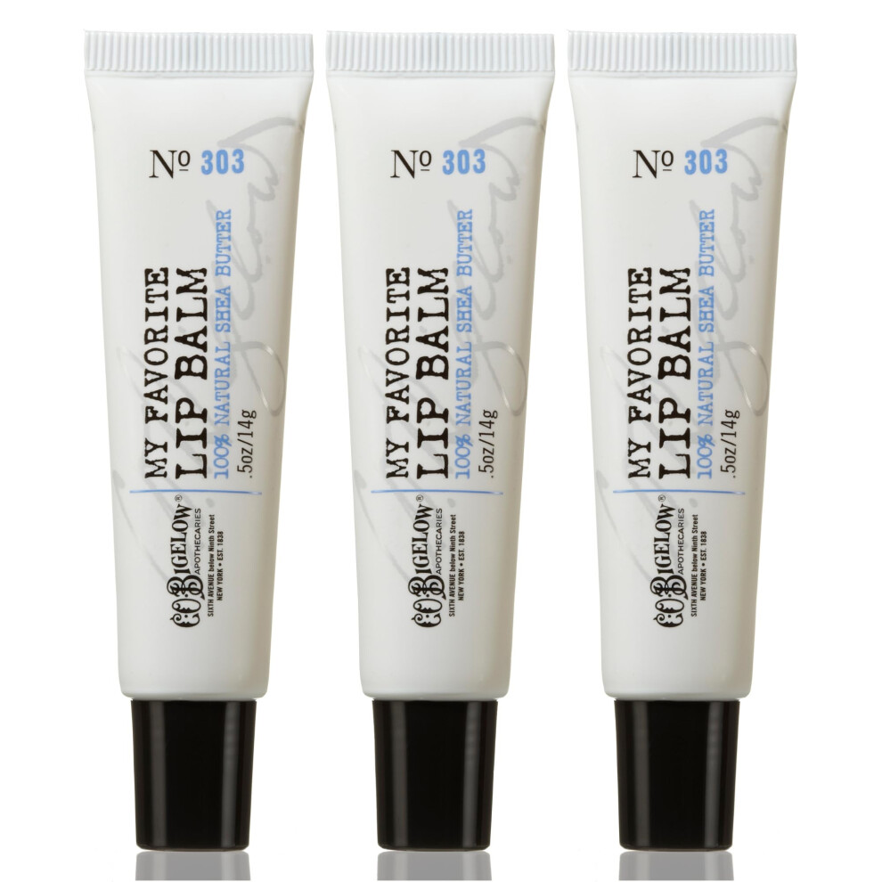 C. O. Bigelow C.o. Bigelow My Favorite Lip Balm Trio Lip Balm Tubes For Dry Lips Moisturizing Lip Care With Shea Butter Bulk Lip Balm 3 Pack 0.5 Oz Each
