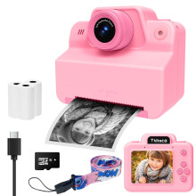 Aparat foto pentru copii Aparat foto instantanee pentru copii Camera instantanee pentru copii mici pentru fete de 3 4 5 6 7 8 9 10 ani Cadouri de
