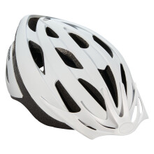 Schwinn Thrasher Bike Helmet for Adult Men Women Age 14+ with Suggested Fit 58-62cm Lightweight with Adjustable Side and Chin Strap No Light White