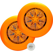 Discraft ktcsomagos narancssrga Ultrastar Ultimate lemezek  szabvnyos mretu, vltozatos fliakialaktsok, tkletesek a versenyszeru s htkzn