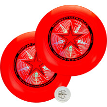 Discraft ktcsomagos, lnkpiros Ultrastar Ultimate lemezek  szabvnyos mretu, vltozatos fliakialaktsok, amelyek tkletesek a versenyszeru s