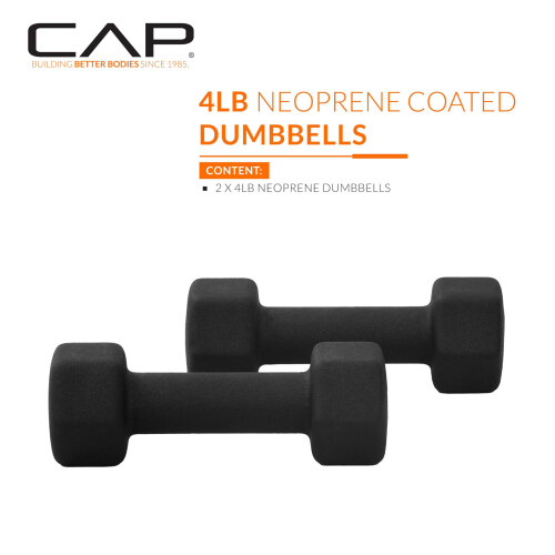 CAP v?gtstang neopren h?ndv?gte 4 lb par sort 1