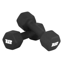 Pesas de Mano CAP Barbell 12 LB de Neopreno - Par | Negro