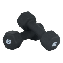 CAP Barbell Neoprene Dumbbell Gewichten 6 lb Paar Zwart