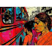 Cross & Glory - Bombay Bustle - 1000 darabos kiraks jtk | lnk Mumbai City Life | Pop Art stlus | Szatn kivitel