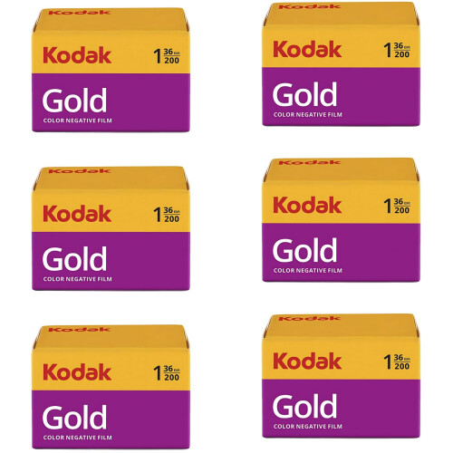 Kodak Gold 200 35mm Φιλμ Bundle, 6 Ρολά (2x3 Πακέτο), 36 Εκθέσεις Κάθε Ένα 1