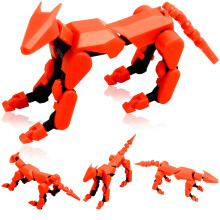 (Montagem Completa) Conjunto de Figuras Titan13, Cão Robô 3D Impresso, Cão Robô Movível