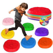 Smartyeen Stepping Stones for Kids 8/12 PCS Holdbare skridsikre Balance Stones Indend?rs udend?rs leget?j til sm?b?rn Udvikler B?rns balance og k