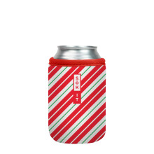 Sok It Can Sok hoes voor bier en frisdrank ge?oleerde neopreen hoes (Candy Cane Stripes 12oz blikje hoes)