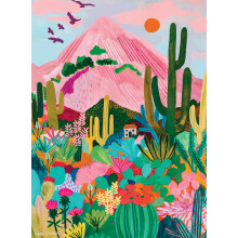 Buffalo Games - Hebe Stdi - Cactus Mountain AZ - 1000 darabos kiraks jtk felnotteknek - Kihvst jelento puzzle, tkletes jtkestekhez - A ks
