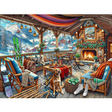 Skabin 550 darabos kiraks jtk, Vermont Christmas Company - Nagy darabok - Teljesen egymsba illeszkedo s vletlenszeruen kialaktott darabok - 2