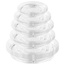 UltraOutlet 30 Pack pruhledn podlky na rostliny pro vnitrn pouit (4 6 8 10 12 palcu) Podlky na kvetince pro rostliny v kvetincch Sada tal