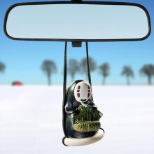 Anime Bilaccessoarer No Face Man Hängande Pendel för Bakspegelsdekoration