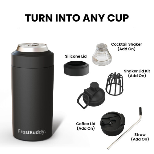 Frost Buddy Cooler Universal - Aço Inoxidável para Latas de 12 oz e 16 oz 2