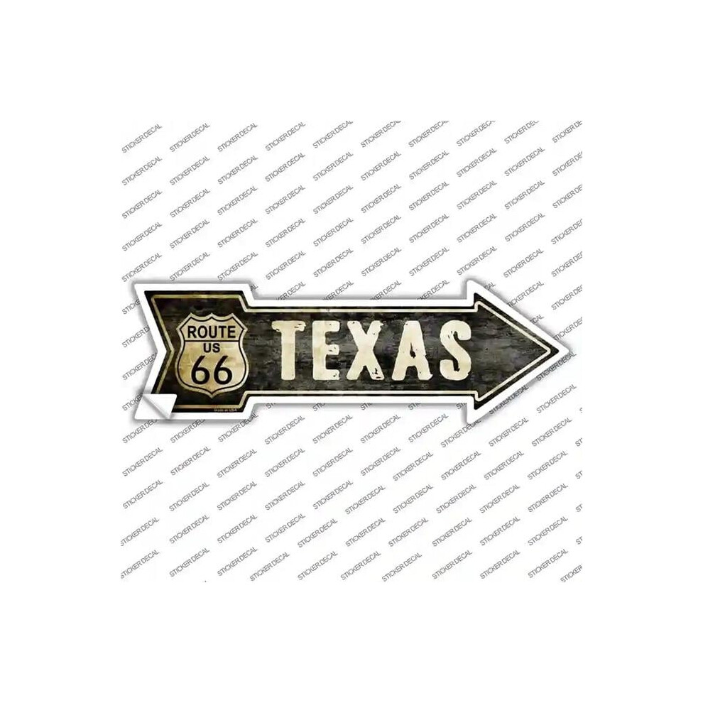 Smart Blonde A-129S-Xl Vintage Route 66 Texas Novelty Arrow Sticker Decal - Extra Large 792636334658