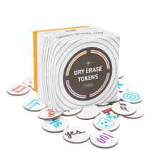 Stellar Factory: Dry Erase Tokens: Reutilizveis ????para design de jogos DIY e RPGs (80 PCS)